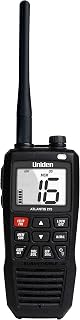 Uniden Atlantis 275 Handheld Two-Way VHF Marine Radio, Floating IPX8 Submersible Waterproof, Large Dual-Color Screen, 6-Watt, All USA/International/Canadian Marine Channels, NOAA Weather Alerts