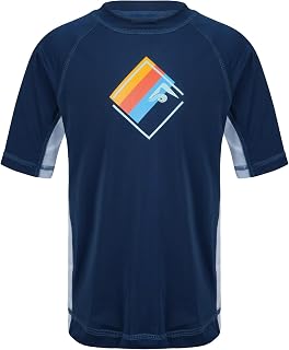 Kanu Surf Haywire UPF 50+ Sun Protective Rashguard Swim Shirt Jersey Rush Guard Boy