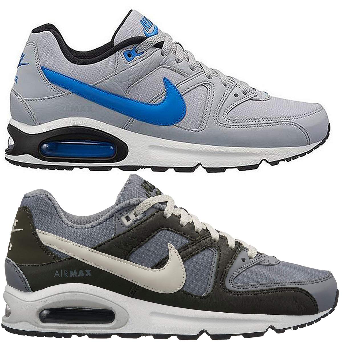 NIKE Men's Air Max Command Running Shoes, Grey Cool Grey Light Bone Sequoia Whit