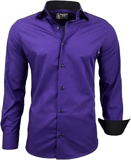 Subliminal Mode Men's Long Sleeve Shirt | Classic Fit | Comfortable and Easy to Wash | Ideal for Office and Casual Outings 444-5