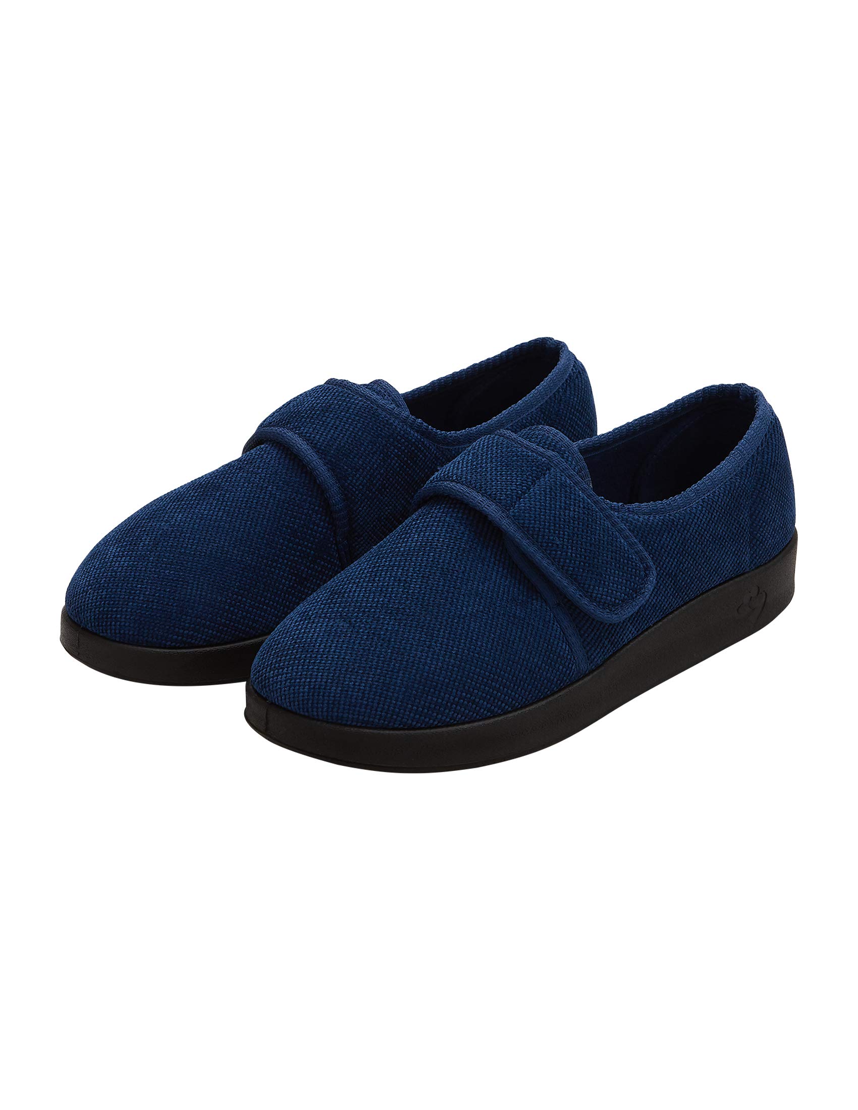 Silverts Men's Adjustable Wide Fit Slippers, Easy Closure Non-Slip