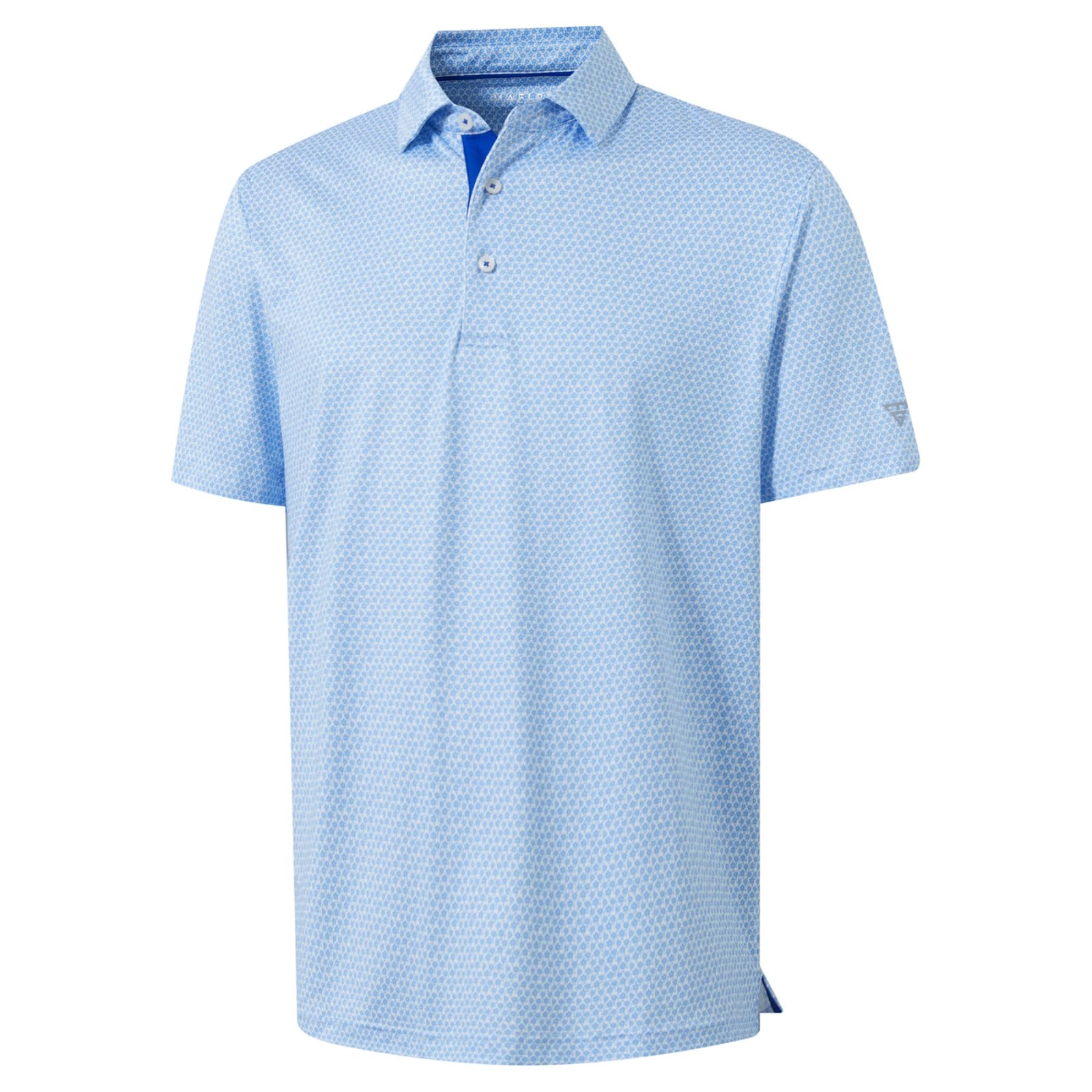 M MAELREG Mens Golf Shirt Print Performance Moisture Wicking Dry Fit Short Sleev
