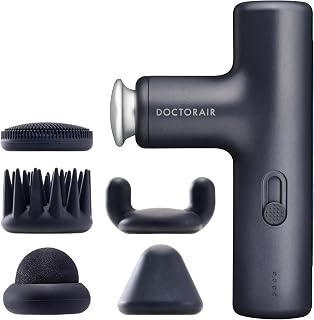 Introduced in The Time! Doctor Air REG-12 BK Official Store Exercise Gun LUXE (Night Black), Scalp, Quiet, Face Care, Body Care, Lightweight, Powerful, Stepless Adjustment