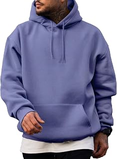 JMIERR Mens Fleece Lined Oversized Hoodie Pullover Sweatshirts