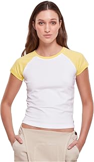 Urban Classics Ladies Organic Stretch Short Retro Baseball Tee Women's T-Shirt