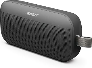 Bose SoundLink Flex Bluetooth Speaker (2nd Gen) - Portable Outdoor Speaker with Hi-Fi Audio, Waterproof and Dustproof, USB-C, Up to 12 Hours Battery Life, Black
