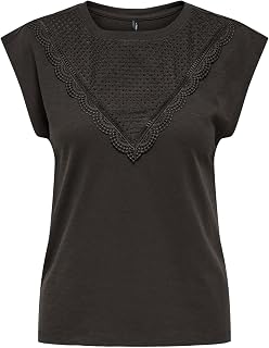 ONLY Onldelia S/L O-Neck Mix Top Box Jrs for Women