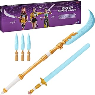 KPop Demon Hunters Roleplay Multipack | Zoey's Spirit Blades, Rumi's Four Tiger Sword, and Mira's Curved Moon Sword