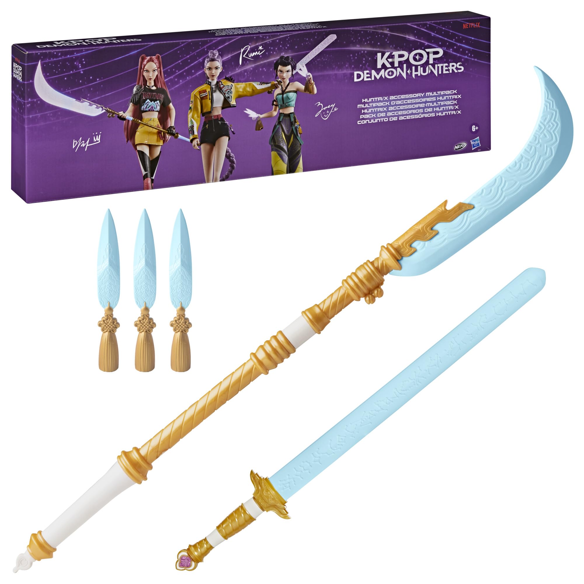 KPop Demon Hunters Roleplay Multipack | Zoey's Spirit Blades, Rumi's Four Tiger 