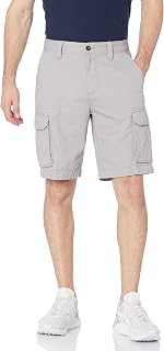 Amazon Essentials Men's 10" Classic-Fit Cotton Twill Cargo Shorts, Multiple Pockets (Available in Big & Tall)
