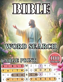 Big Bible Word Search for Adults and Seniors: Large Print Christian Puzzle Book | 100 Easy-to-Read Relaxing Word Find Puzzles with Biblical Verses from Scripture