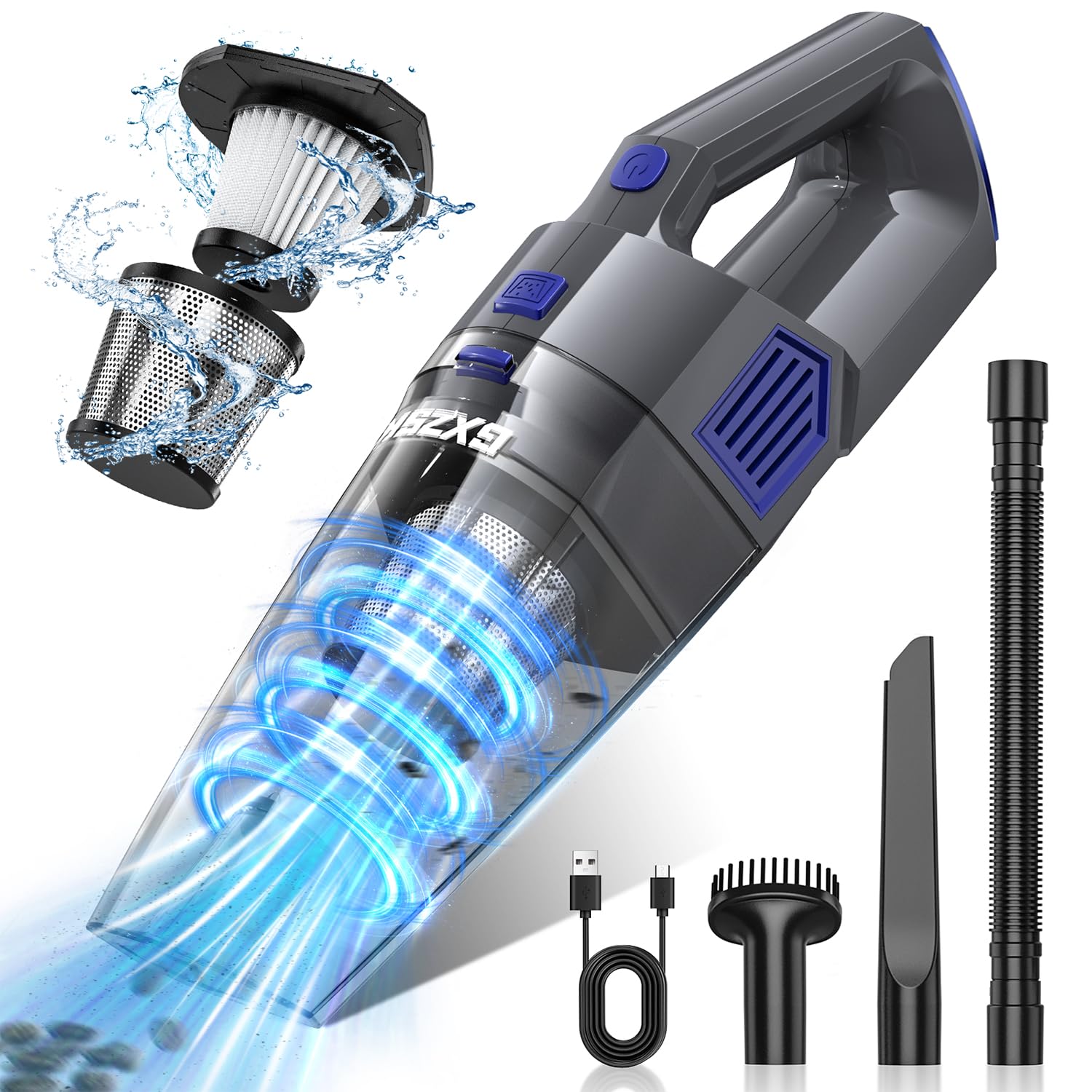 Gxzsk Handheld Vacuum Cordless, Hand Held Car Vacuum Cleaner, Hand Vacuum | 1500