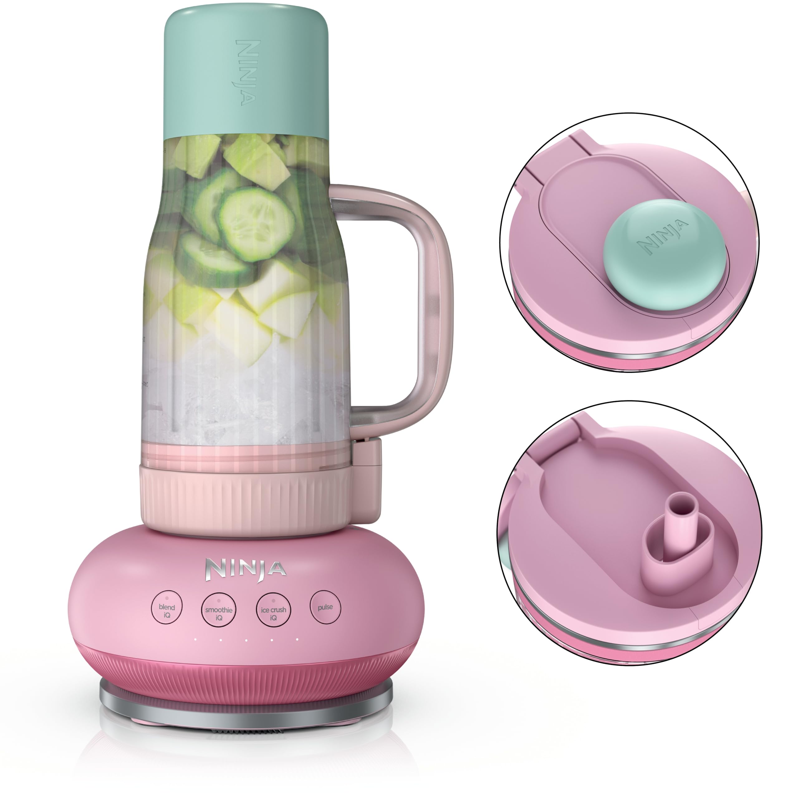 Ninja BlendBOSS Personal Blender, 26oz Tumbler, 1200PW, Pink, DB351PK1BRN | 1200