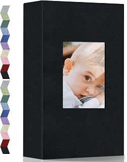 Popotop Photo Album 4x6-300 Photos Linen Cover Photo Books with 300 Horizontal Pockets,Slip-in Picture Albums for Family Wedding Anniversary Baby Vacation Pictures