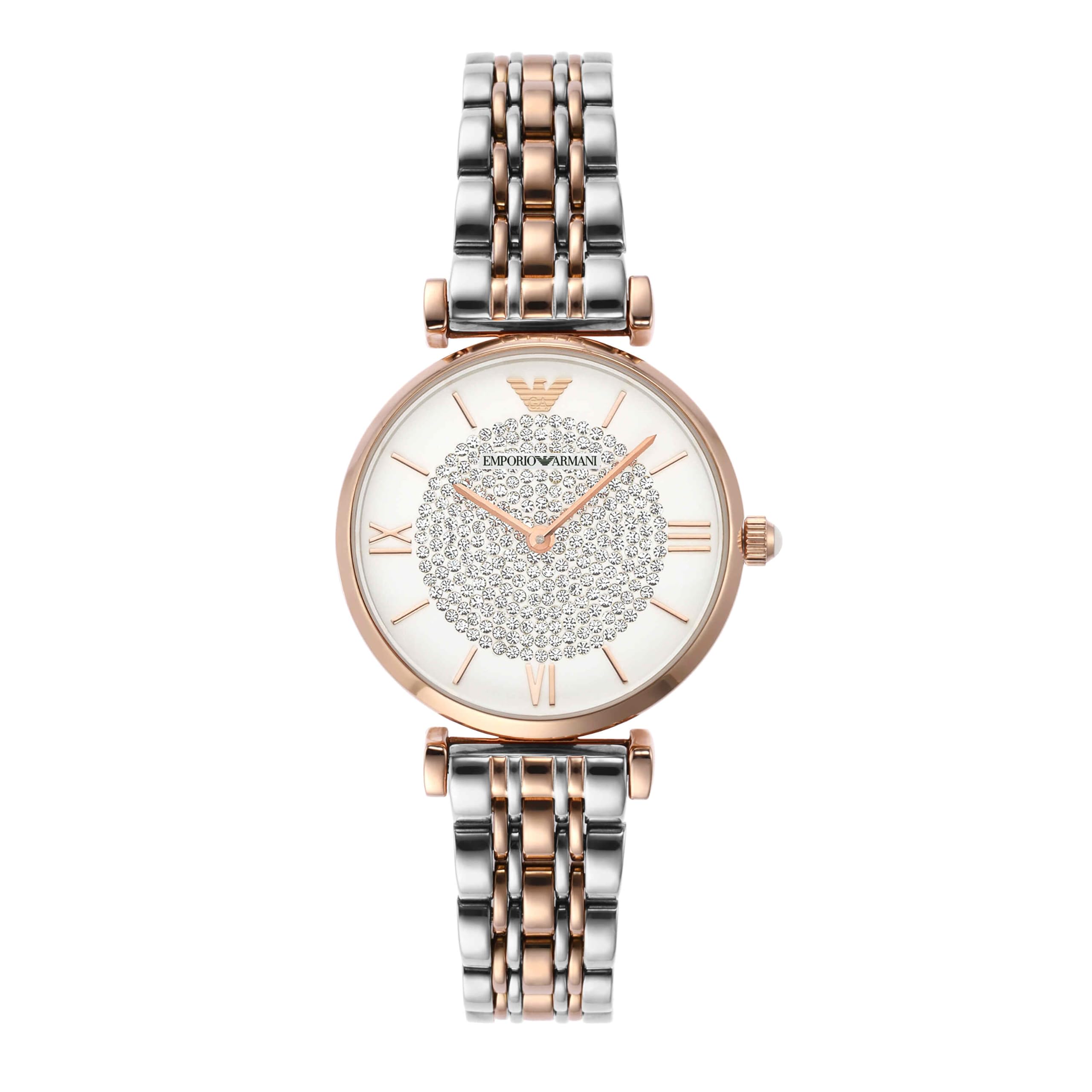 Emporio Armani Women's Two-Hand Stainless Steel Watch (Model: AR11445), Silver