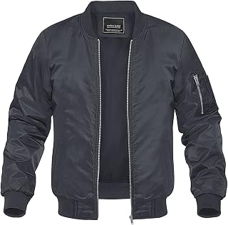 MAGNIVIT Men's Lightweight Bomber Jacket Windbreaker Casual Fall Spring Outdoor Coat