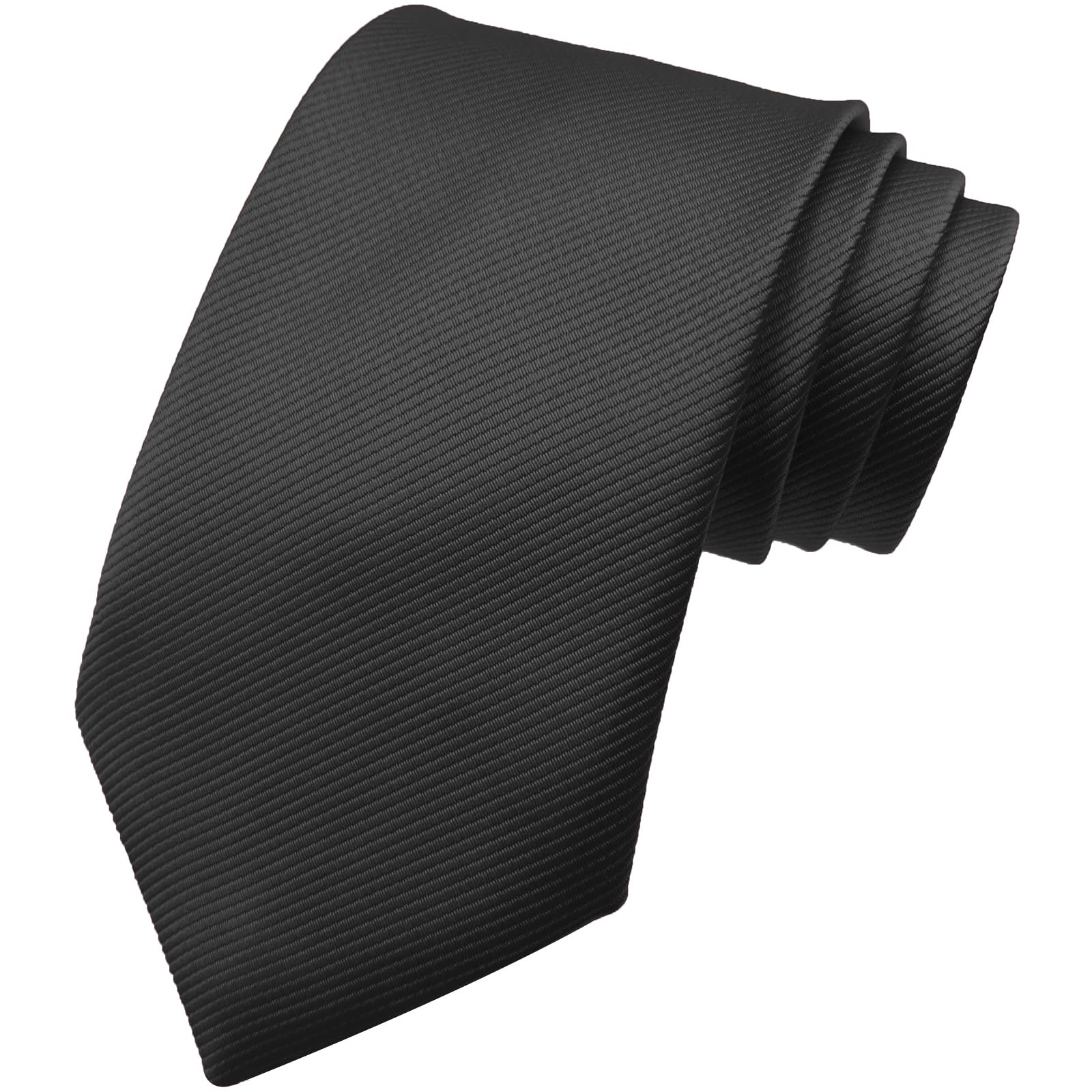 Men's Necktie 3.15" Solid Tie Pure Color Classic Mens Necktie, Premium Formal Bl