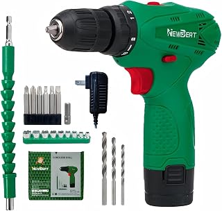 Cordless Drill Set, 12V Power Drill with Battery and Charger