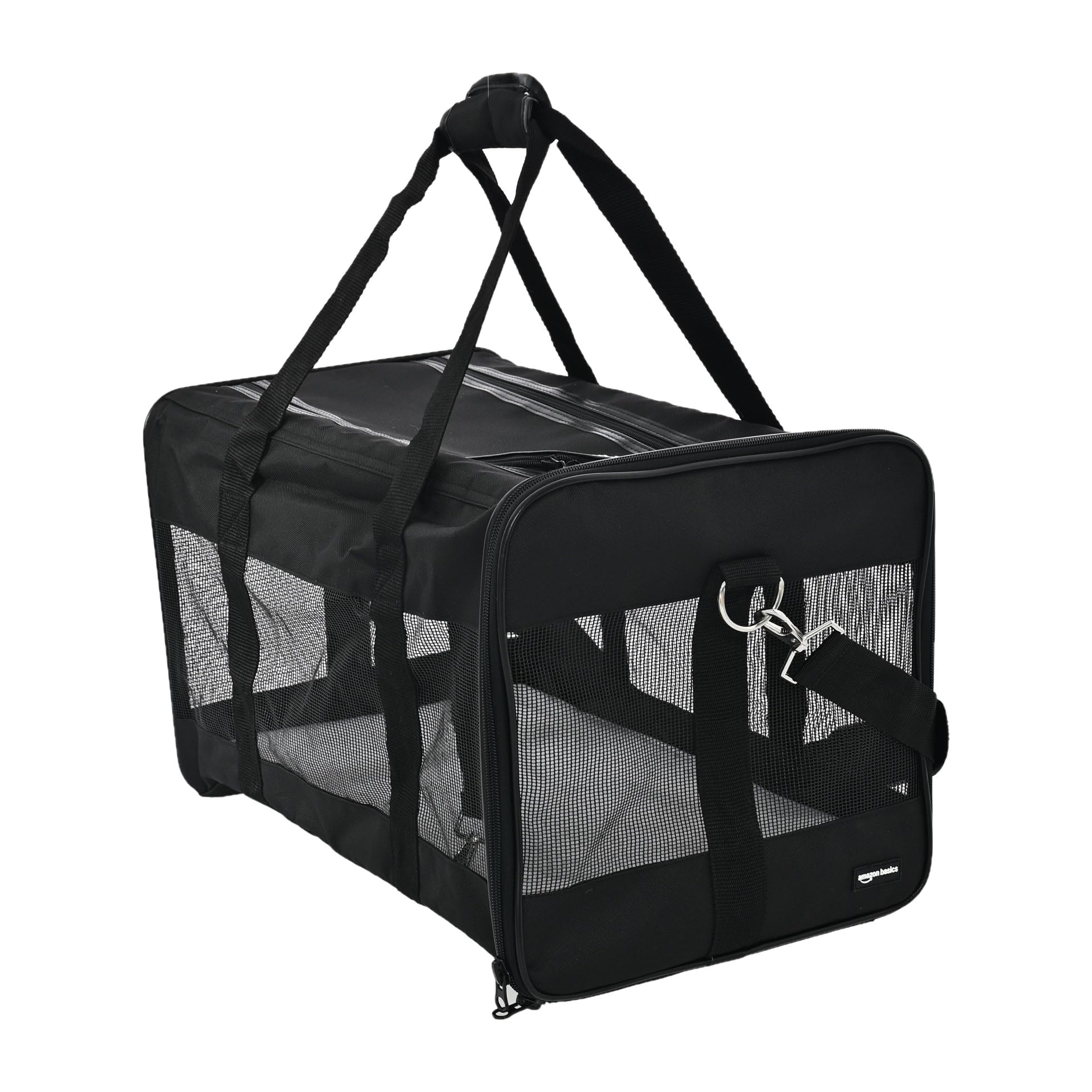 Amazon Basics Airline Approved Soft-Sided Mesh Pet Travel Carrier with Shoulder 
