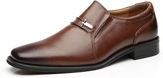 Brown Leather Slip-On Loafers for Men by La Milano