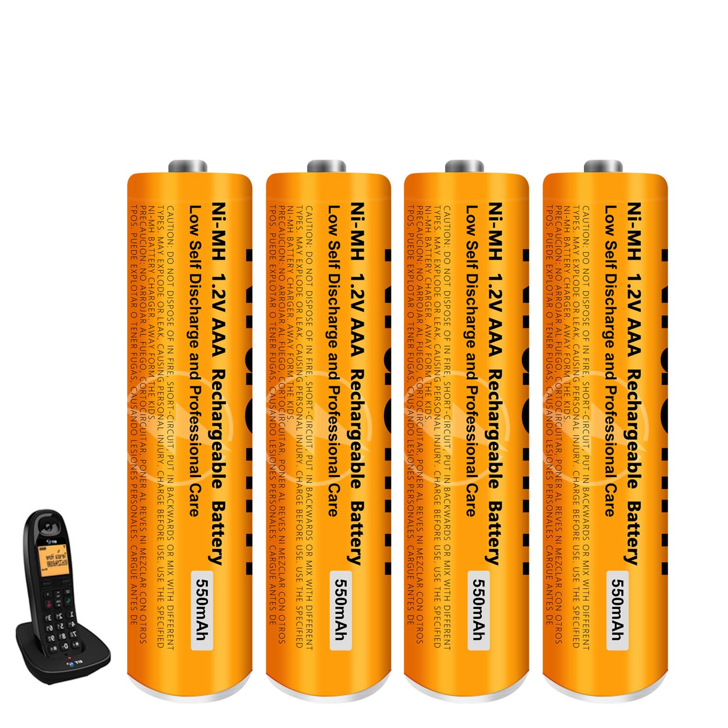 4 Pack NI-MH AAA Rechargeable Battery for Panasonic 1.2V 550mah AAA Rechargeable