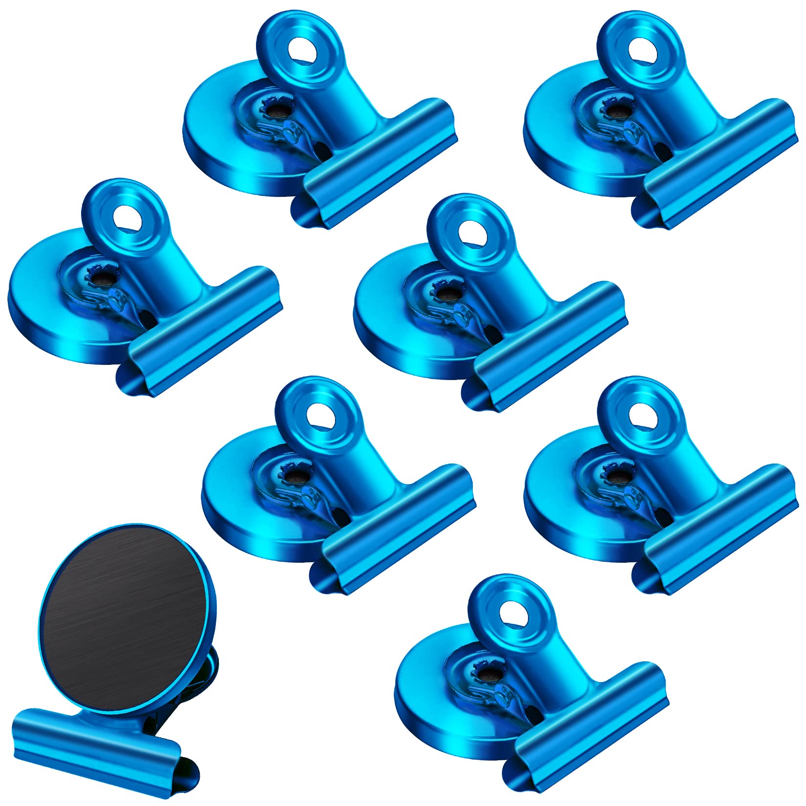 Pack of 8 Fridge Magnets with Magnetic Clips, Perfect for Fridge Whiteboards, Ph