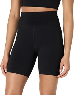 Amazon Essentials FormFlex Ultra Soft Active Cycling Shorts with Pockets, High Waist