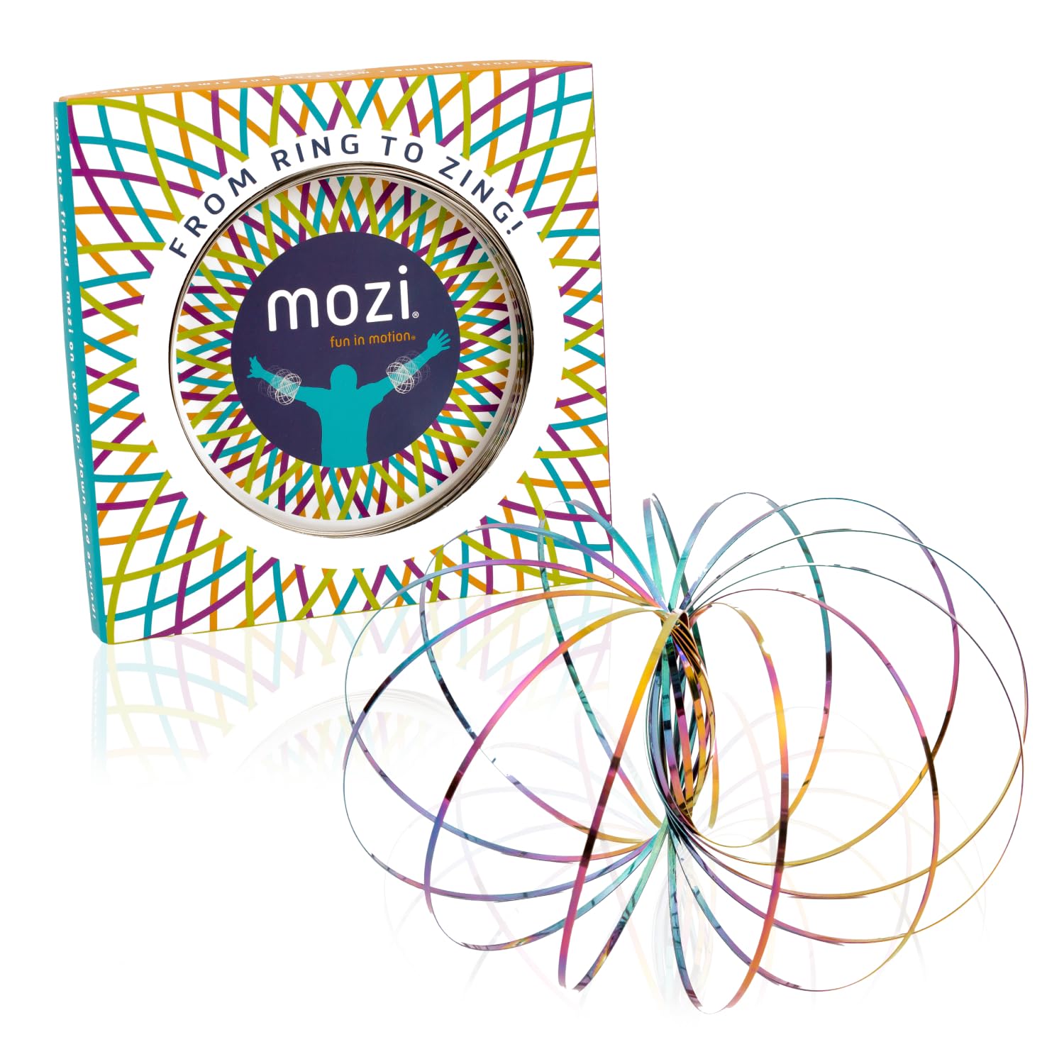 Mozi Geometric Magic Flow Bracelet - Easy to Use | 3D Bracelet Spiral Toy, Glowi