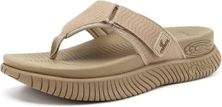 COFACE Womens Orthopedic Flip Flops Comfortable Beach Summer Sandals Size 6-12