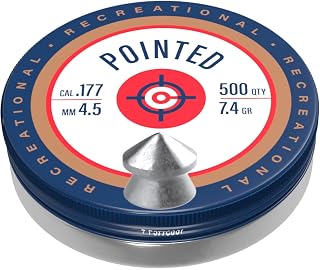 Crosman 7-P577 Pointed 0.177 Caliber Airgun Pellets (500-Count)