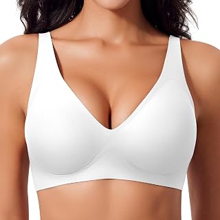 Ganado Deep V Wireless Bras for Women Seamless Bra