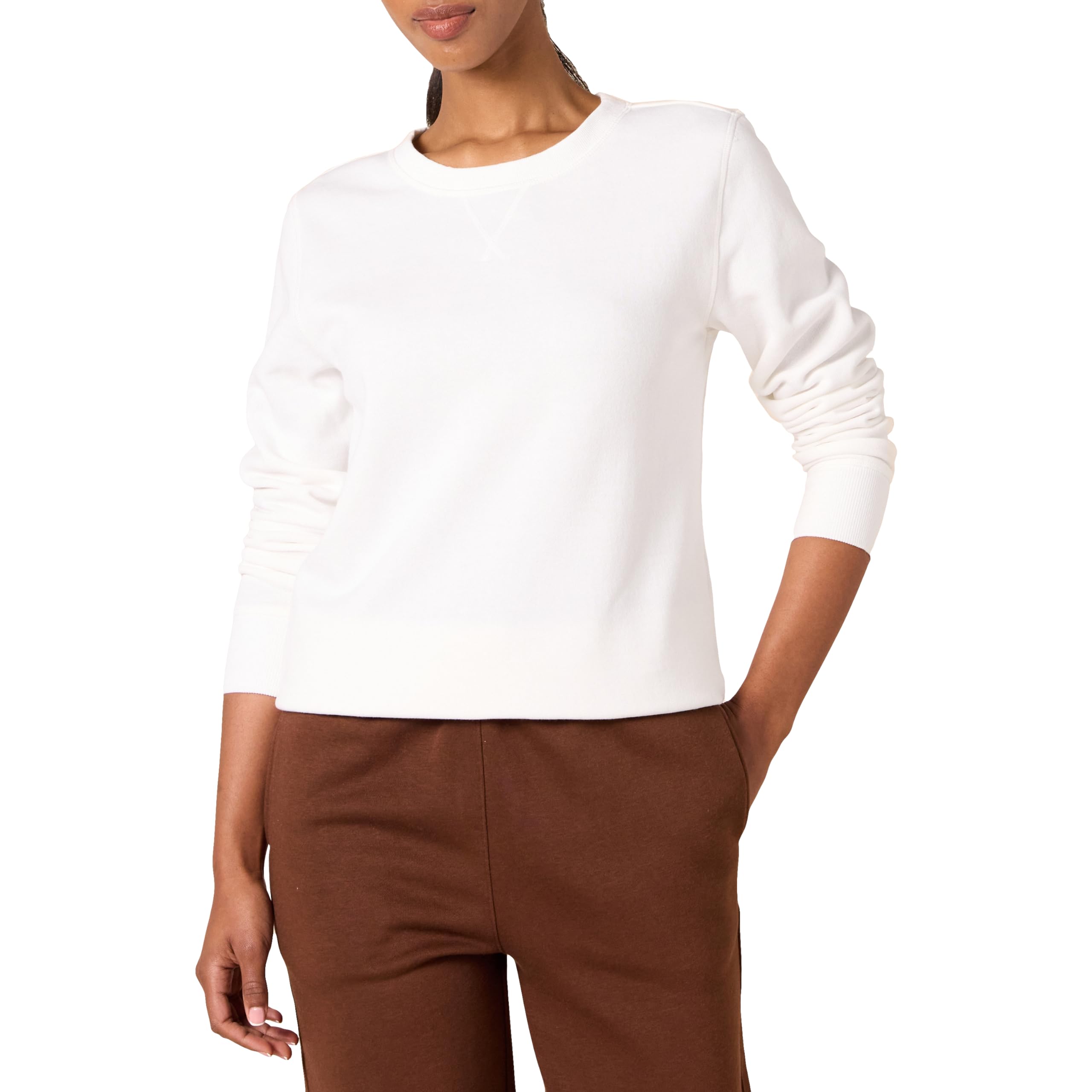 Amazon Essentials Ladies Fleece Pull Over Crew Neck Sweatshirt (Plus Size Availa