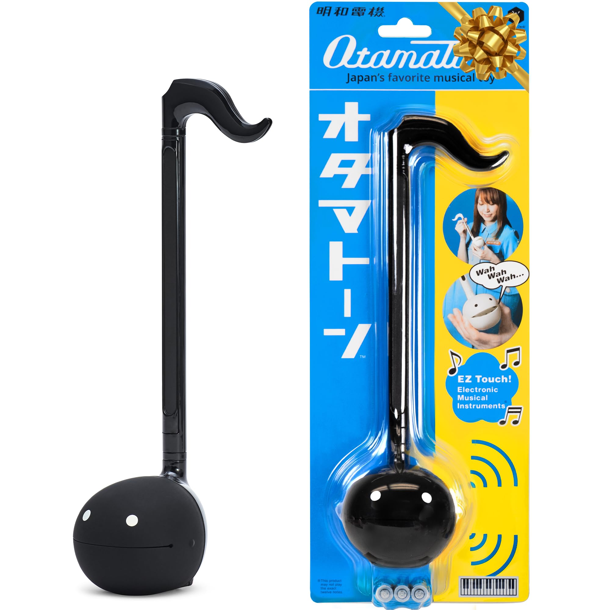 Otamatone Japanese Electronic Synthesizer Musical Instrument Toy - Black | Porta