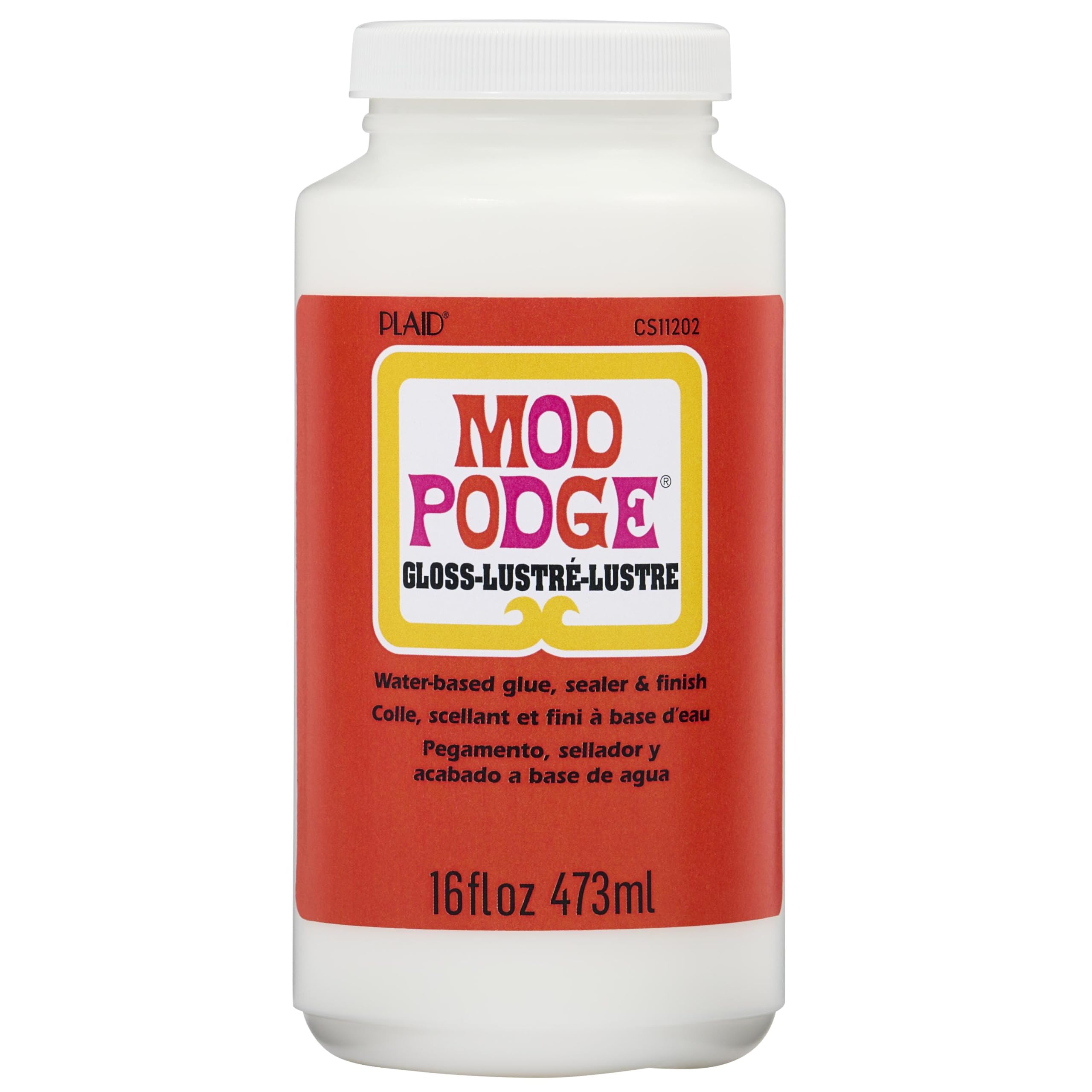 Mod Podge Gloss Sealer, Glue &amp; Finish: All-in-One Craft Solution- Quick Dry,