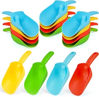 Kids Beach Toy 16 PCS Shovels Sandbox Set for Outdoor Digging Indoor Play | Garden Planting Spades Snow Game for Toddler Boys & Girls Birthday Gift 3-9 (Red, Yellow, Green, Blue)