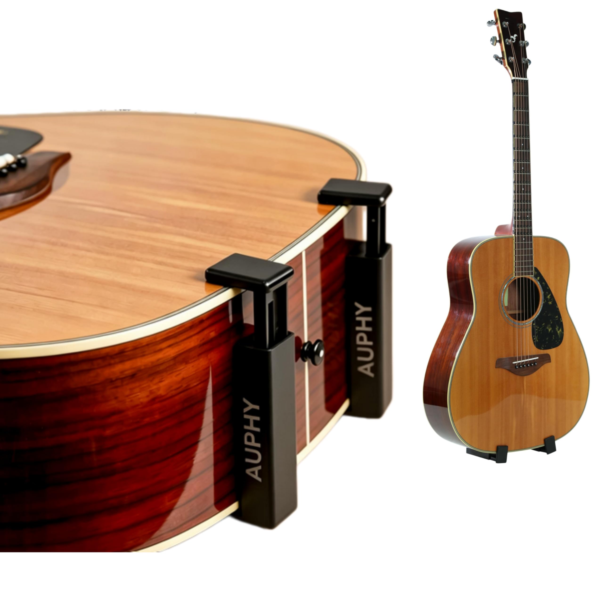 SGS22 Acoustic Guitar Stand Clip-On for Daily Practice,Seamless Play-to-Rest Swi