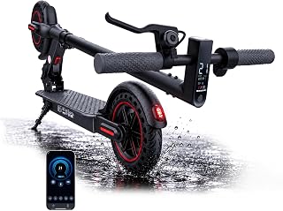 WAWSCOTE Electric Scooter - Electric Scooter Adults and Teens | 1200W/1000W/500W Motor, 28/21 Miles Max Range, APP Control, Double Braking Systems, 10"/8.5" Tire, Foldable E-Scooter
