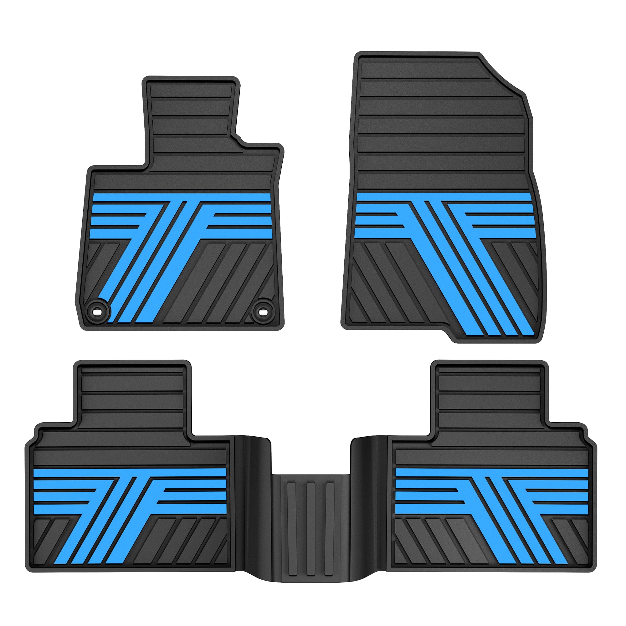 TTX LIGHTING Floor Mats for Honda Accord 2018-2022, Electric Blue
