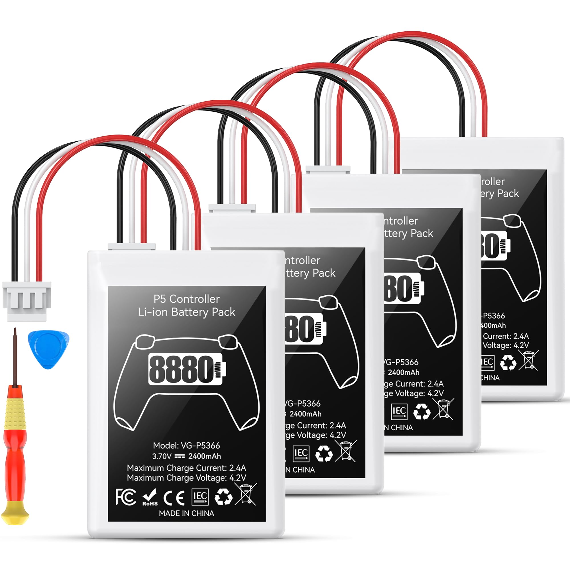 Kosker PS5 Controller Battery Replacement Kit Compatible with PlayStation 5 Orig