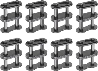uxcell 8Pcs #40-2/08A-2 Double Roller Chain Connecting Links 12.7mm Pitch Carbon Steel Master Connector Link, Chain Master Links for 08A-2/#40-2 Chain