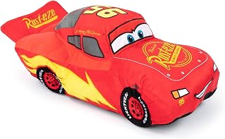 Disney Pixar Cars 3 Plush Stuffed Lightning Mcqueen Red Pillow Buddy - Kids Super Soft Polyester Microfiber, 17 inch (Official Disney Pixar Product)