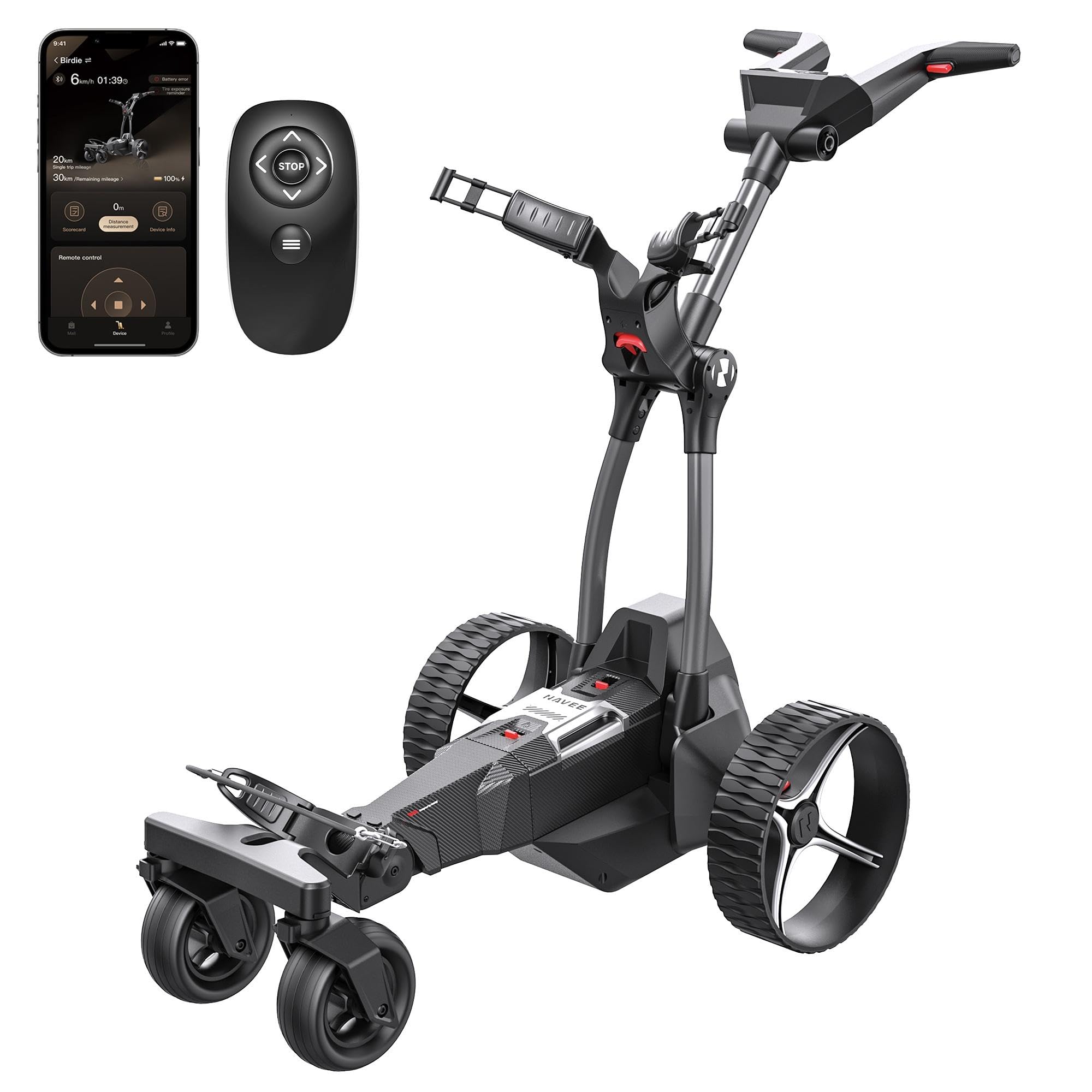NAVEE Birdie 3X & 3 Electric Golf Cart, Auto Follow Me (Only 3X), Remote Control