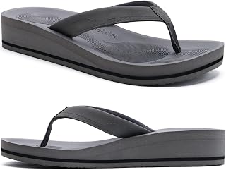 COFACE Women Flip Flops Fashion Wedge Thong Sandals