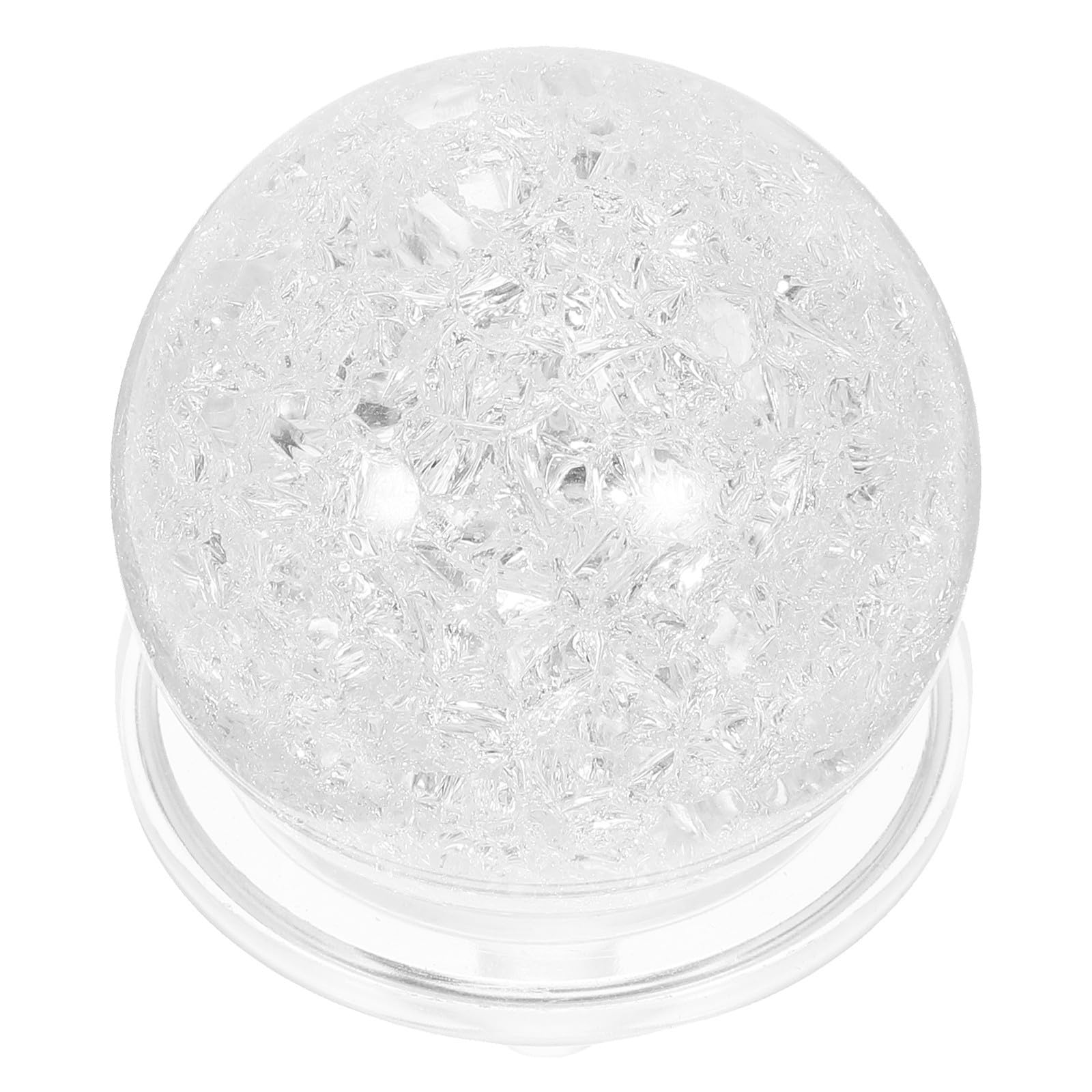 VILLCASE 5cm Crystal Ball for Water Fountain with Plastic Base | Crackle Glass S
