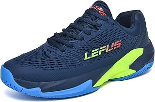 BLBK Men's Tennis Shoes, Badminton Shoes, Cushioned, Breathable Court Shoes, Squash Shoes