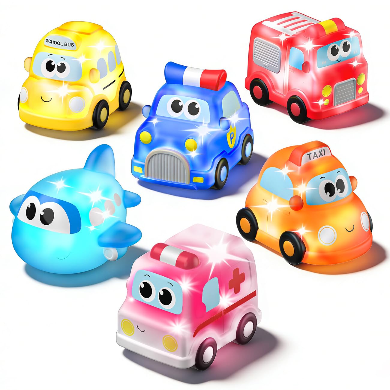 Car Light Up Bath Toys for 1 2 Year Old Boy Gift, Baby Toddler Bathtub Toy | No 