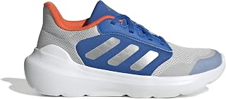 adidas Tensaur Run 3.0 Shoes Junior, Unisex Running Shoes, Children and Boys, Grey One Silver Met Bright Royal, 22 EU