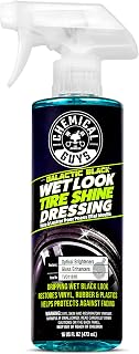 Chemical Guys, Galactic Black Wet Look Tire Shine Spray, High Gloss, 16 oz | Sprays on evenly and dries to the touch without sling, leaving a durable finish that holds up through rain and washes
