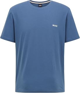 BOSS Hommes Mix&Match T-Shirt R T-Shirt d’intérieur en Coton Stretch à Logo Contrastant