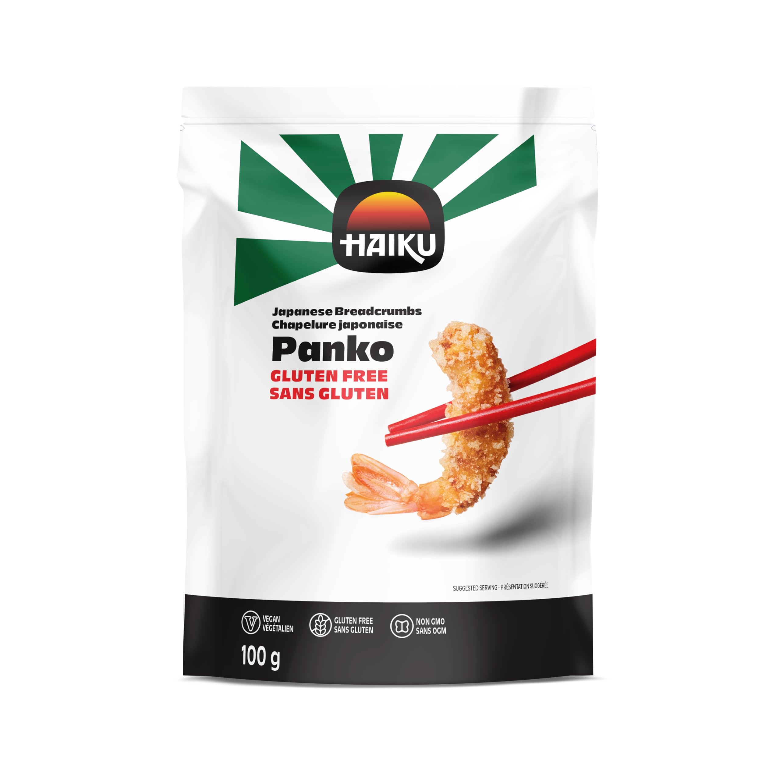 Haiku Japanese Panko Breadcrumbs Gluten Free Rice 100g | Light, crispy texture f